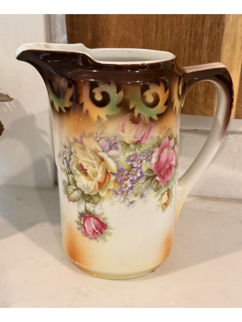 Antique Victorian style Porcelain Pitcher made in Germany